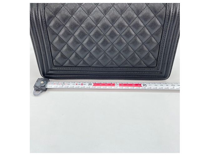 Borsa a Spalla Chanel Boy Medium Nero - vista 4