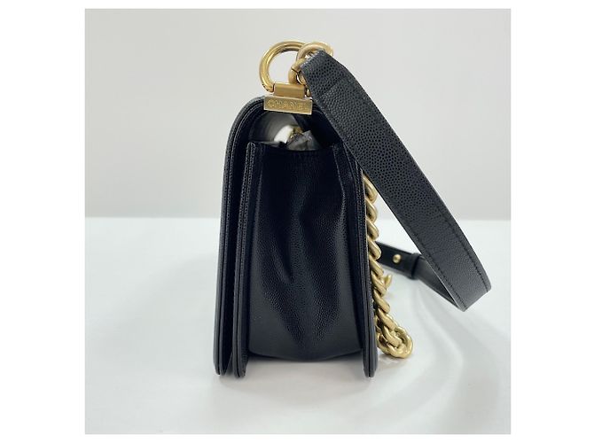 Borsa a Spalla Chanel Boy Medium Nero - vista 5