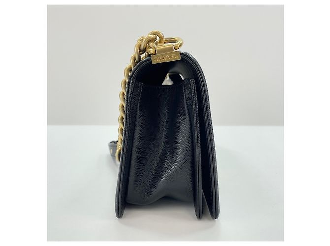 Borsa a Spalla Chanel Boy Medium Nero - vista 6