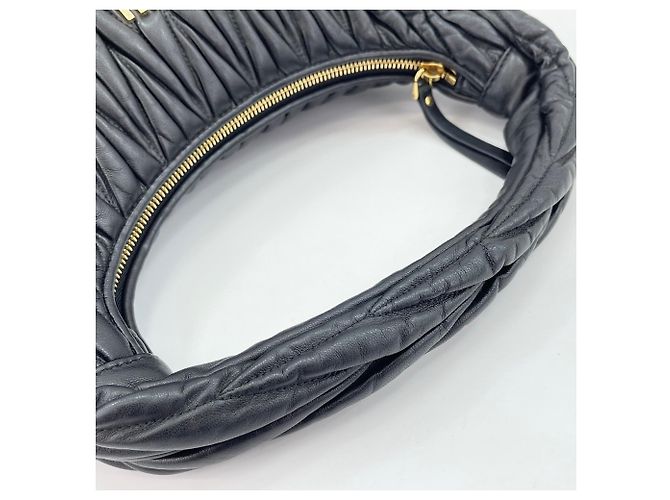 Borsa Miu Miu Miu Wonder Matelassé Nero - vista 10