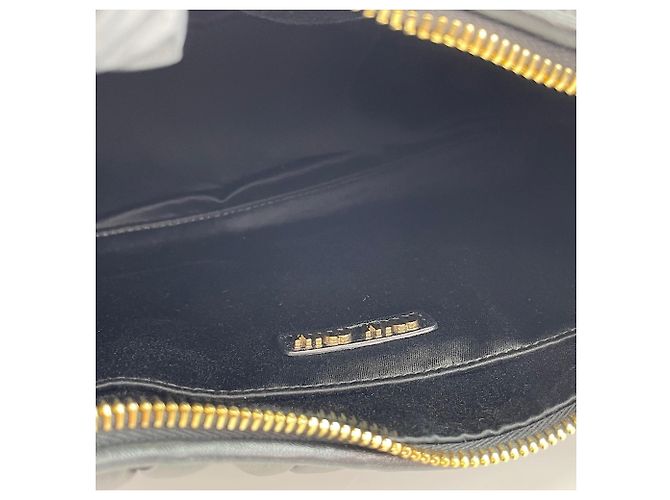 Borsa Miu Miu Miu Wonder Matelassé Nero - vista 11