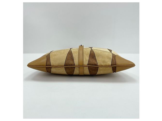 Borsa a Spalla Gucci Jackie Bamboo Beige - vista 6