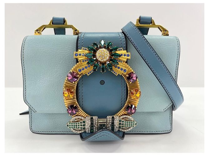 Borsa a Spalla Miu Miu Lady Blu - vista 12