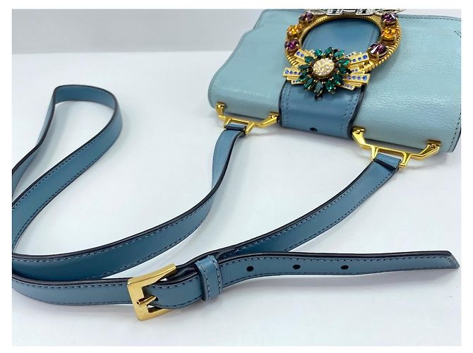 Borsa a Spalla Miu Miu Lady Blu - vista 9