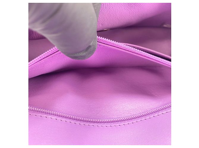 Borsa a tracolla Chanel Mini Matelassé viola Porpora - vista 14