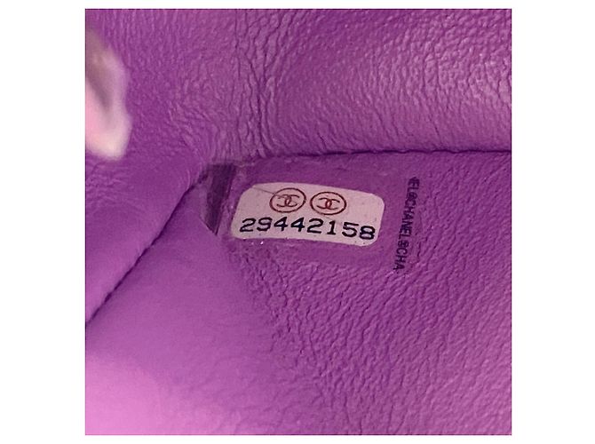 Borsa a tracolla Chanel Mini Matelassé viola Porpora - vista 15