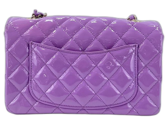 Borsa a tracolla Chanel Mini Matelassé viola Porpora - vista 3