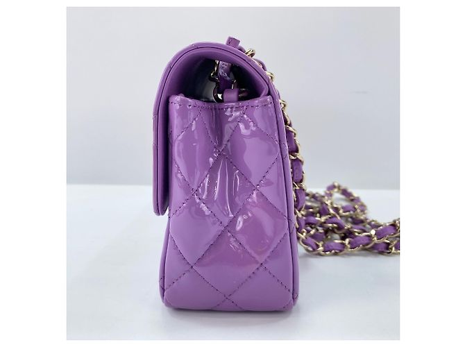Borsa a tracolla Chanel Mini Matelassé viola Porpora - vista 5
