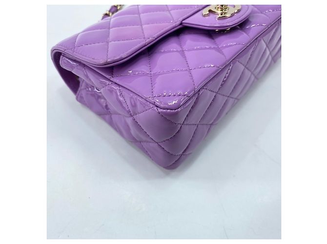 Borsa a tracolla Chanel Mini Matelassé viola Porpora - vista 8