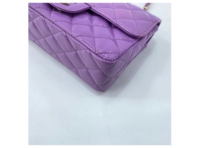Borsa a tracolla Chanel Mini Matelassé viola Porpora - vista 9