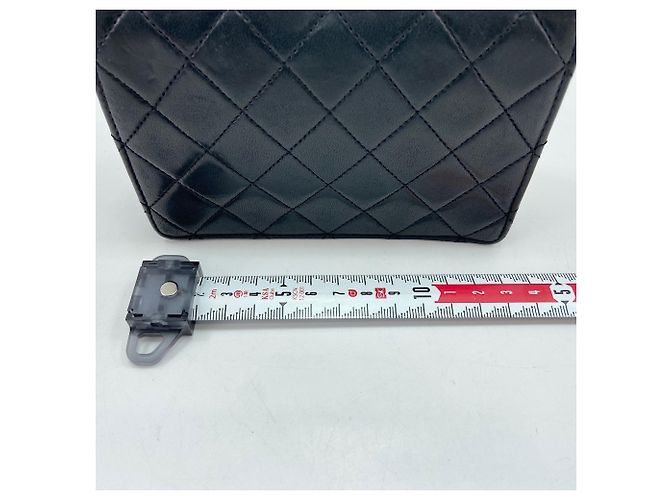 Borsa a Spalla Chanel Mini Matelassé Nero - vista 4