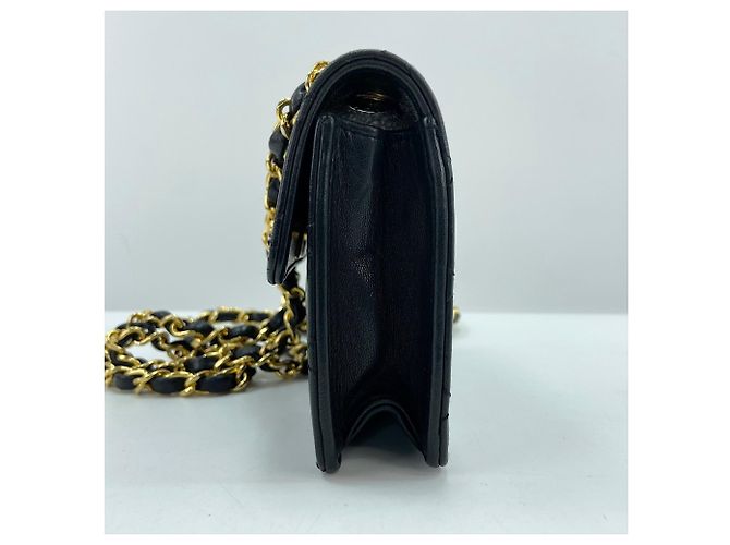 Borsa a Spalla Chanel Mini Matelassé Nero - vista 5