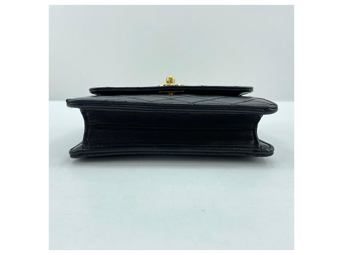 Borsa a Spalla Chanel Mini Matelassé Nero - vista 7