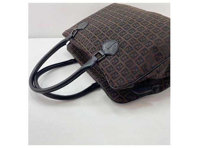 Borsa Fendi Zucchino Marrone - vista 10