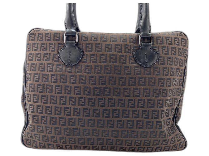 Borsa Fendi Zucchino Marrone - vista 2