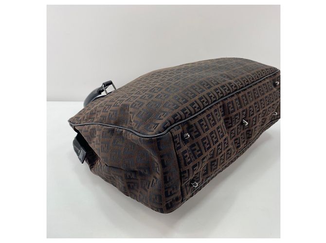 Borsa Fendi Zucchino Marrone - vista 8