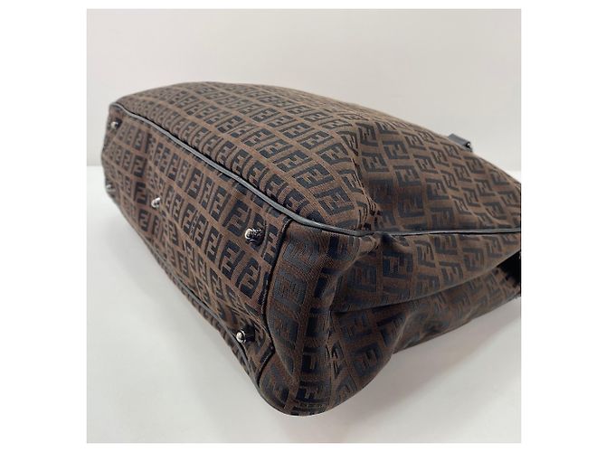 Borsa Fendi Zucchino Marrone - vista 9