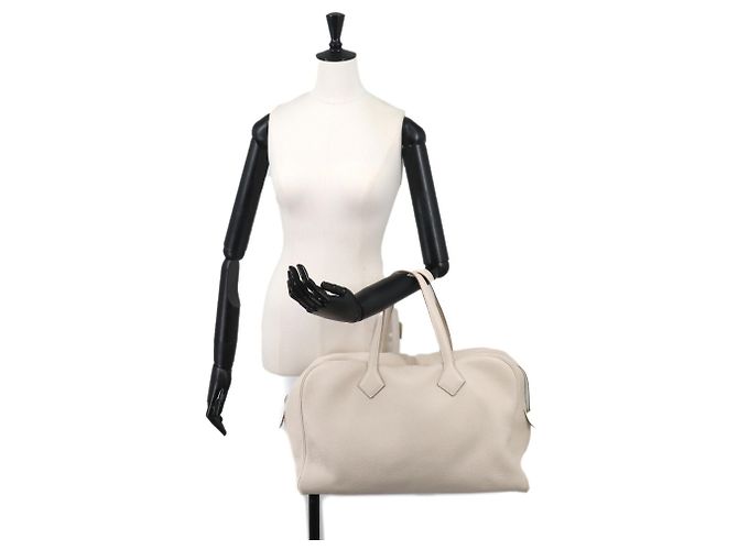 Hermès Borsa Victoria 43 in pelle Taurillon Clemence Hermes - vista 9