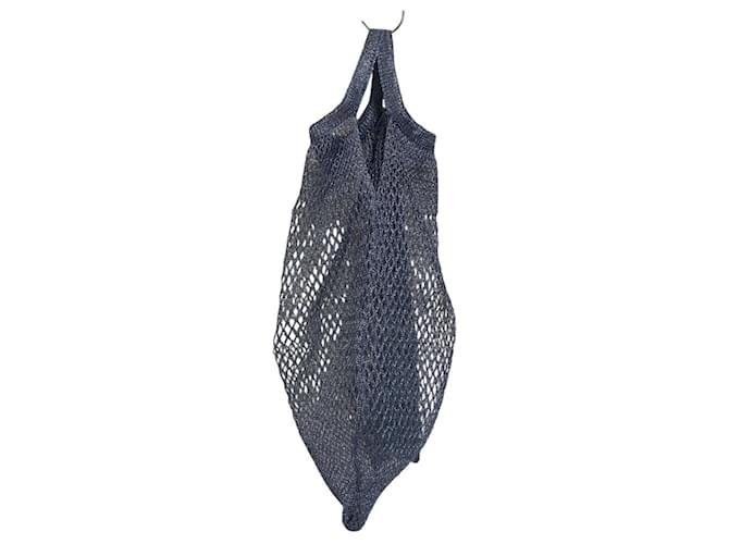 Prada Light Blue Triangle Plate Mesh Bag Hellblau - Ansicht 2