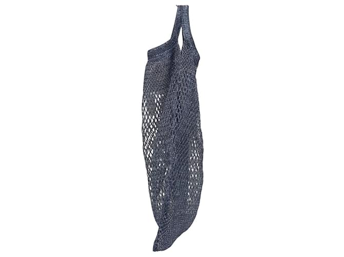 Prada Light Blue Triangle Plate Mesh Bag Hellblau - Ansicht 4