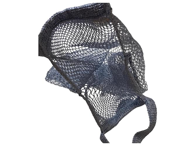 Prada Light Blue Triangle Plate Mesh Bag Hellblau - Ansicht 6
