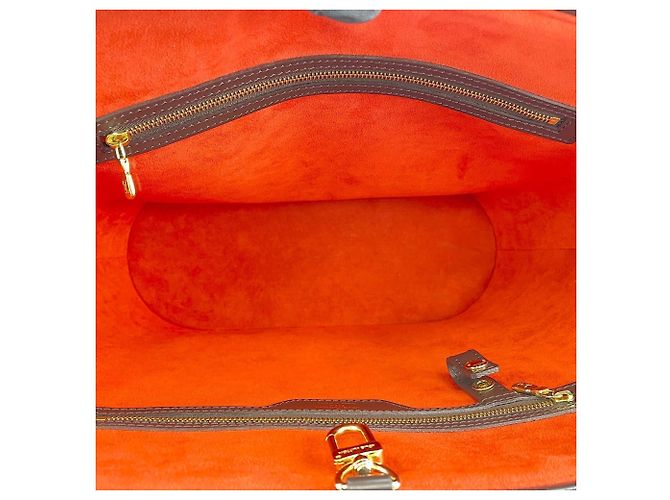 Borsa Tote Louis Vuitton Manosque GM Marrone - vista 12