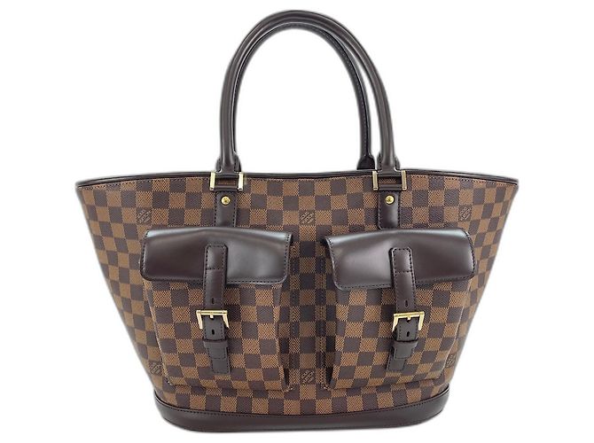 Borsa Tote Louis Vuitton Manosque GM Marrone - vista 2