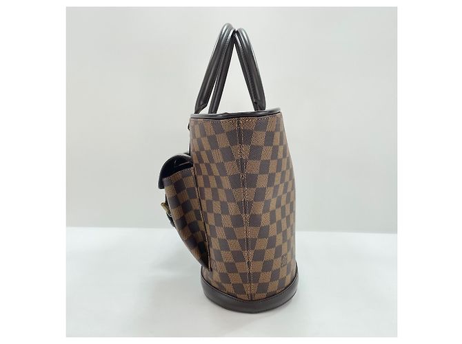 Borsa Tote Louis Vuitton Manosque GM Marrone - vista 5