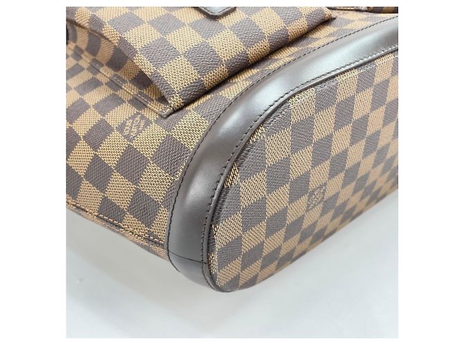 Borsa Tote Louis Vuitton Manosque GM Marrone - vista 8