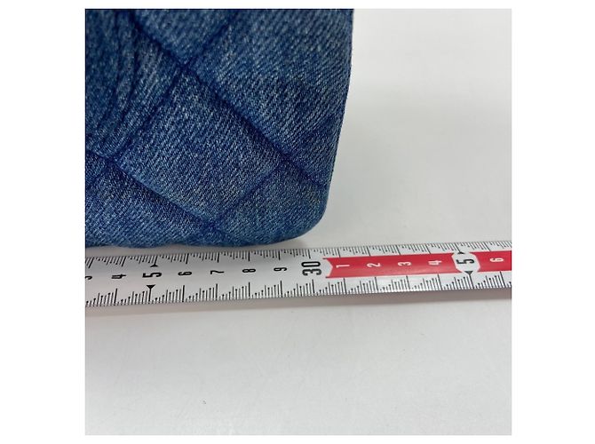 Borsa Chanel Matelassé Denim Blu - vista 4