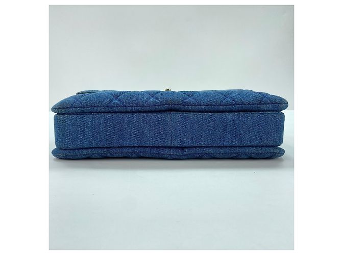 Borsa Chanel Matelassé Denim Blu - vista 7