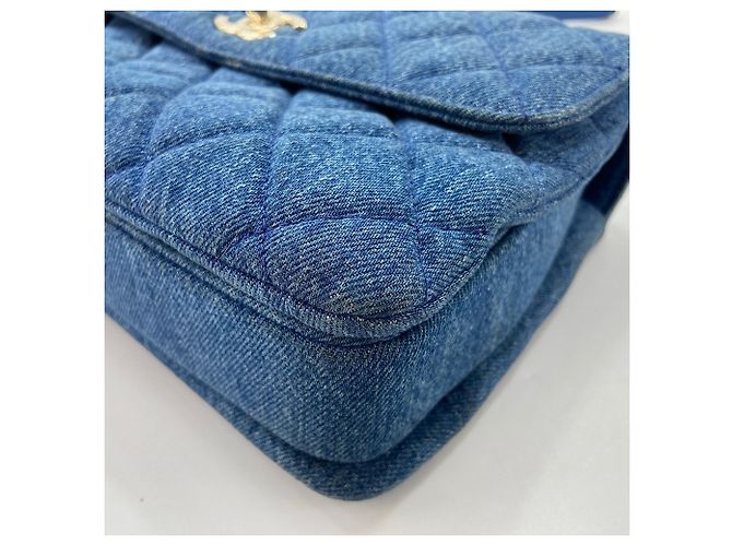 Borsa Chanel Matelassé Denim Blu - vista 9