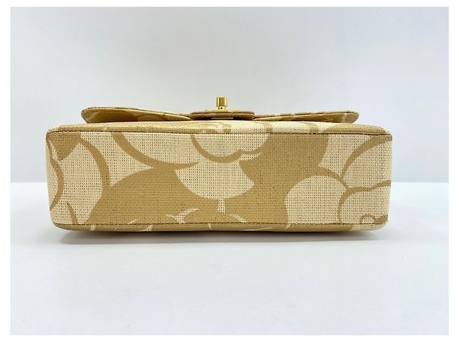 Borsa a Spalla Chanel Camellia Print Beige - vista 6