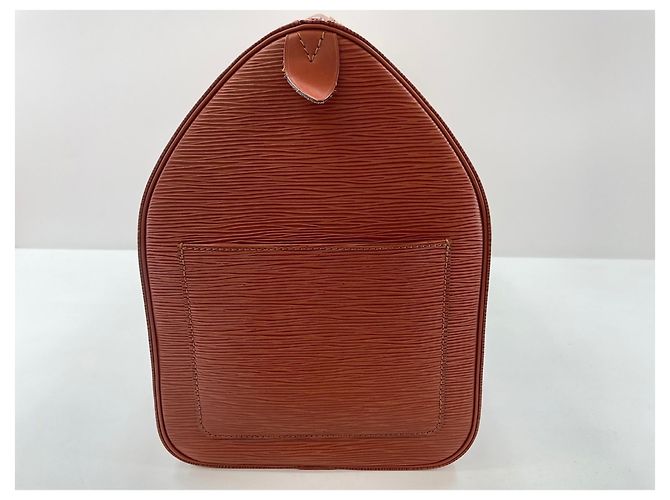 Borsa Louis Vuitton Keepall Boston Marrone - vista 3