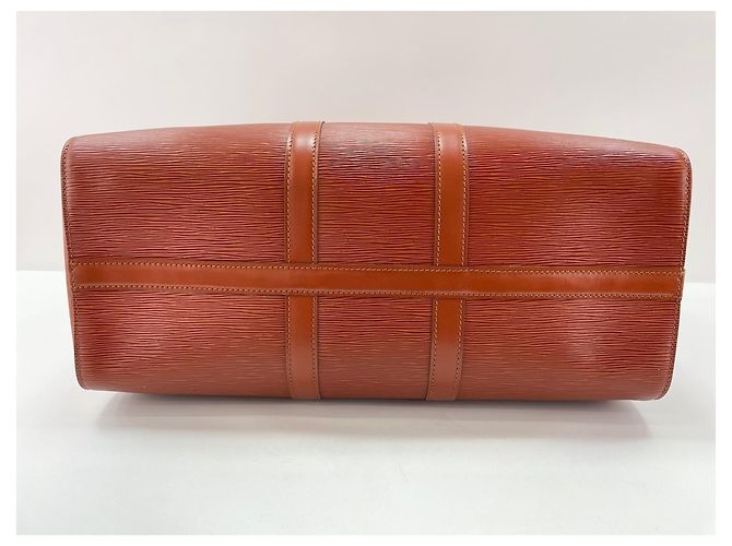 Borsa Louis Vuitton Keepall Boston Marrone - vista 5
