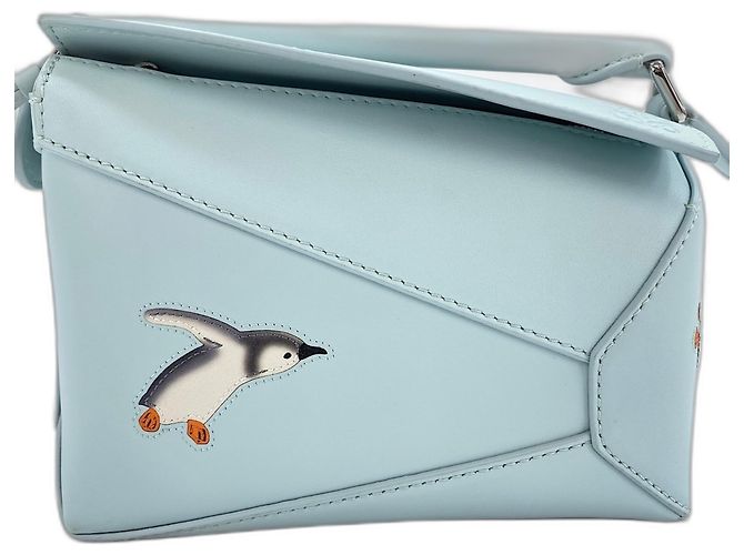 Loewe x Sna Fujita Puzzle Bag Mini Blu - vista 2