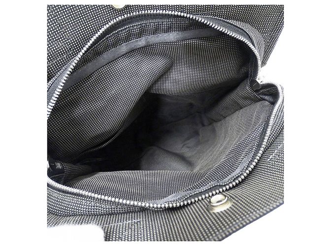 Hermès Borsa in tela grigia Hermes Marrone - vista 6