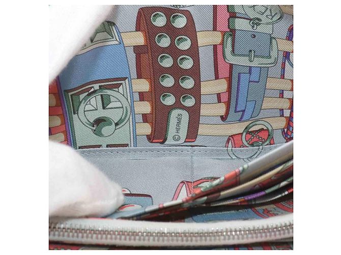 Hermès Hermes Azap Long Silkin Rundgeldbörse Blau - Ansicht 9