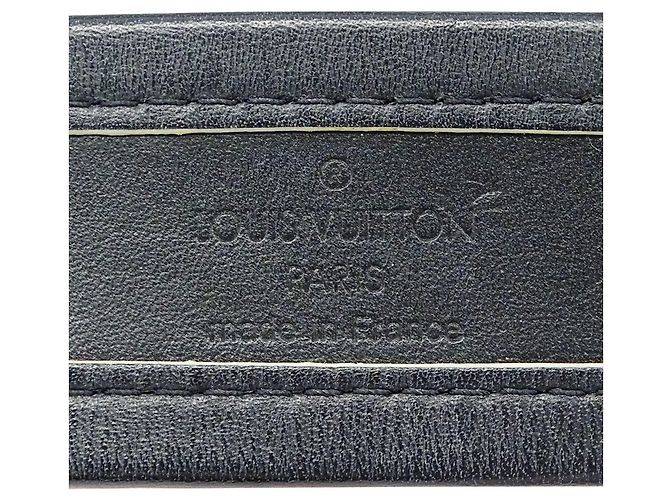 Bracciale charm in pelle nera Louis Vuitton Nero - vista 7