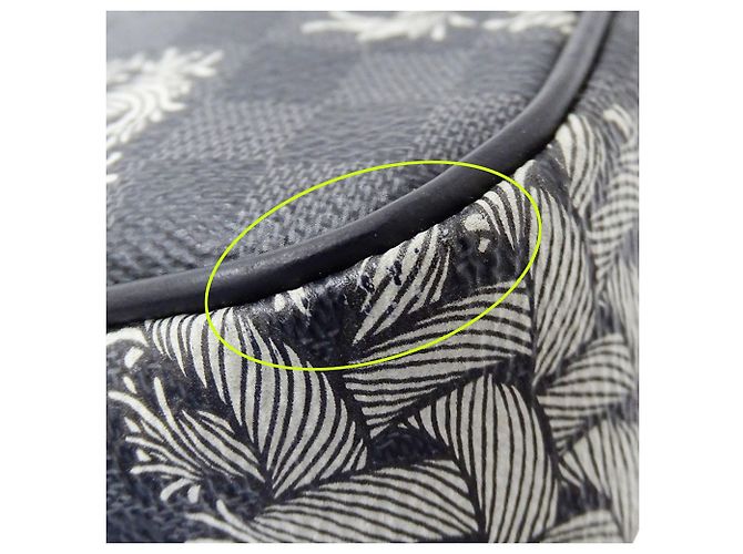 Mini borsa Louis Vuitton Damier Graphite Nero - vista 7