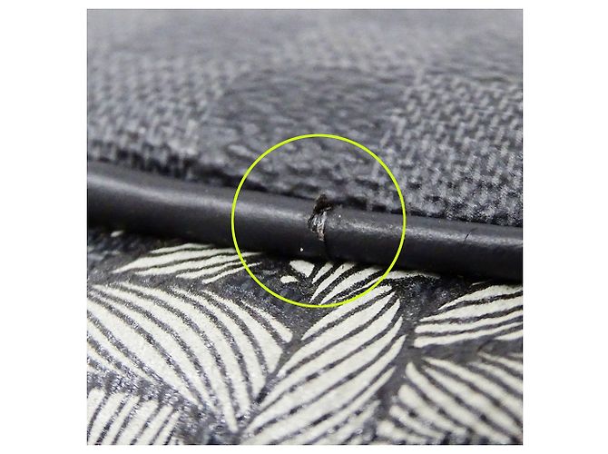 Mini borsa Louis Vuitton Damier Graphite Nero - vista 8