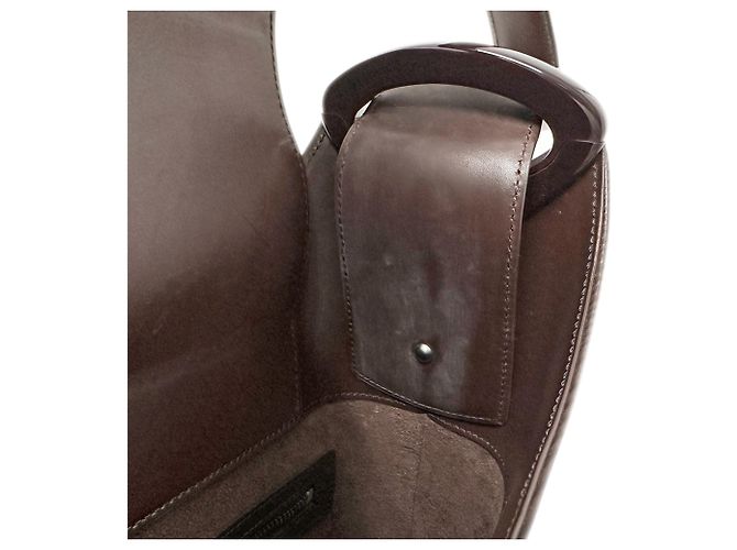 Borsa a mano in pelle Epi Louis Vuitton Marrone Bianco - vista 10