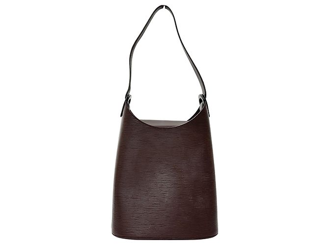Borsa a mano in pelle Epi Louis Vuitton Marrone Bianco - vista 2