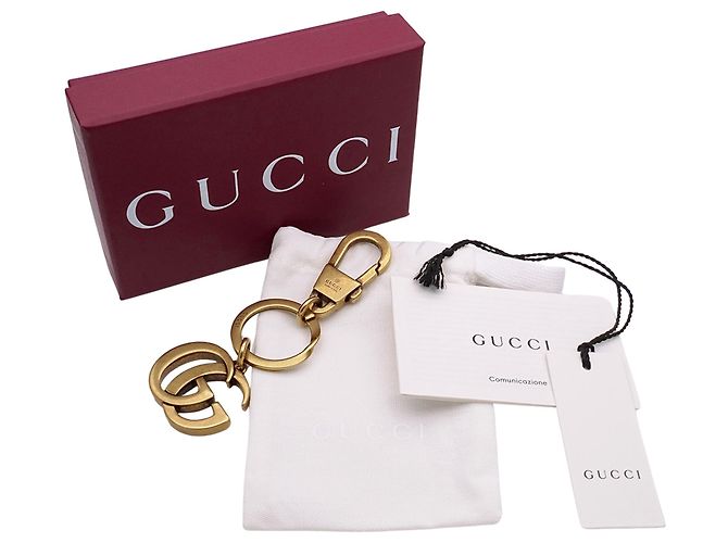 Portachiavi Gucci GG Marmont Gold D'oro - vista 6