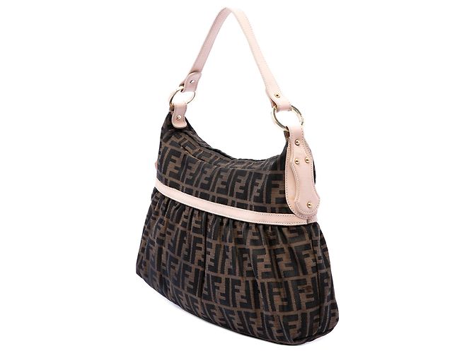 Borsa a tracolla Chef in tela Zucca marrone Fendi - vista 2