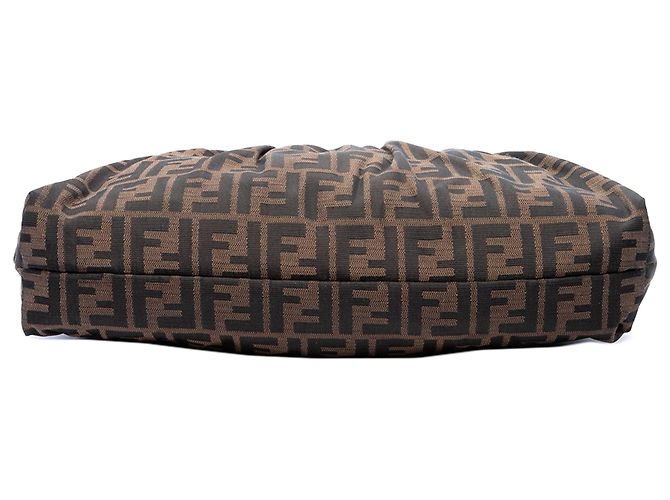 Borsa a tracolla Chef in tela Zucca marrone Fendi - vista 3