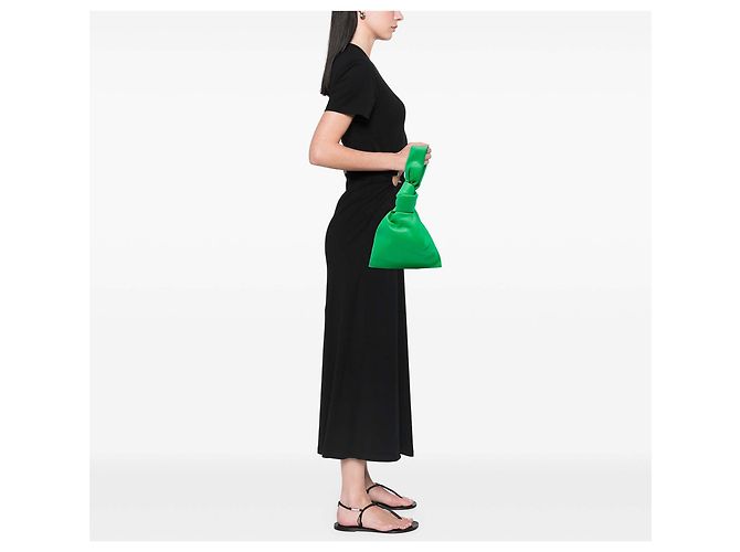 Borsa Bottega Veneta Green Mini Nappa The Twist Verde - vista 5