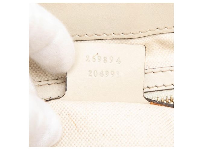 Sac à main Mayfair en toile GG beige de Gucci - vue 6