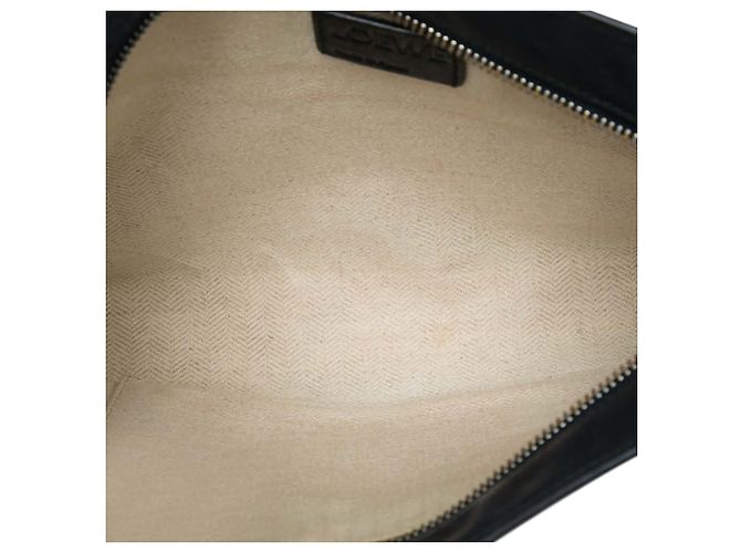 Pochette Puzzle in pelle nera LOEWE Nero - vista 4