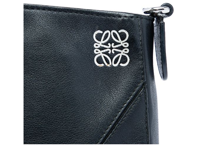 Pochette Puzzle in pelle nera LOEWE Nero - vista 5